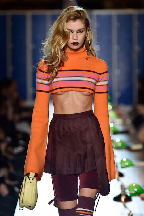 Stella Maxwell walks Fenty Puma by Rihanna Show at Paris Fashion Week 2017