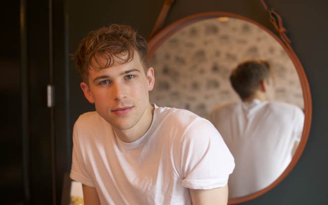 Tommy Dorfman at his Brooklyn apartment for an interview in March 2017