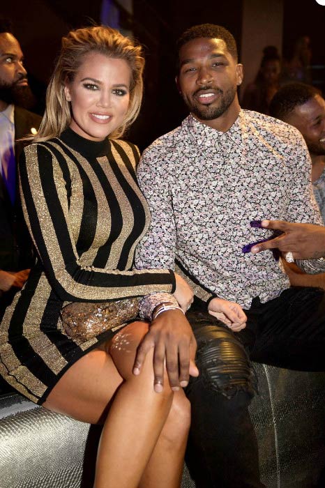 Tristan Thompson and Khloe Kardashian at the LIV nightclub in Miami in September 2016