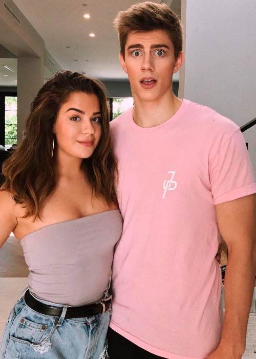 Chance Sutton and Tessa Brooks in a picture shared on social media in June 2017