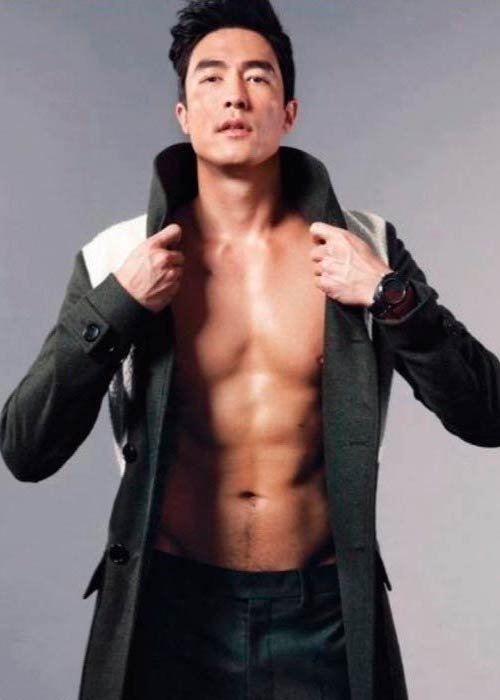 Daniel Henney in a modeling photoshoot