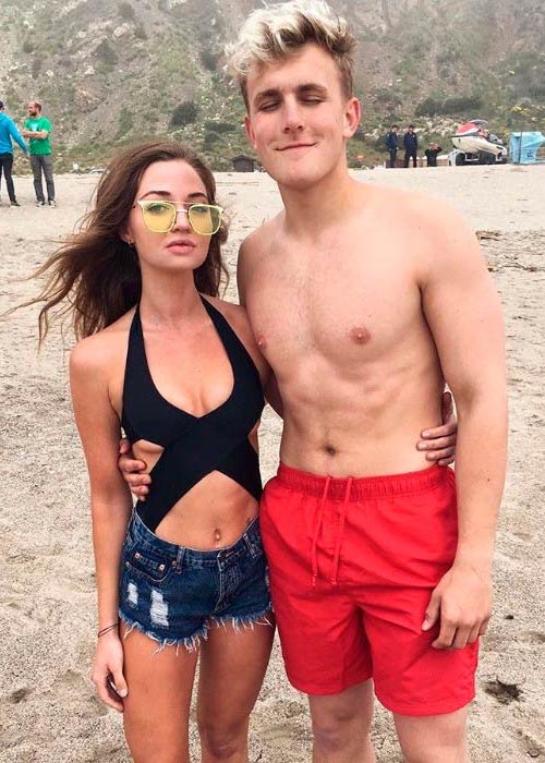 Erika Costell and Jake Paul in a picture shared on social media in March 2017