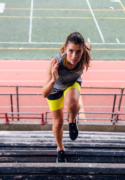 Florencia Galarza stair climbing workout