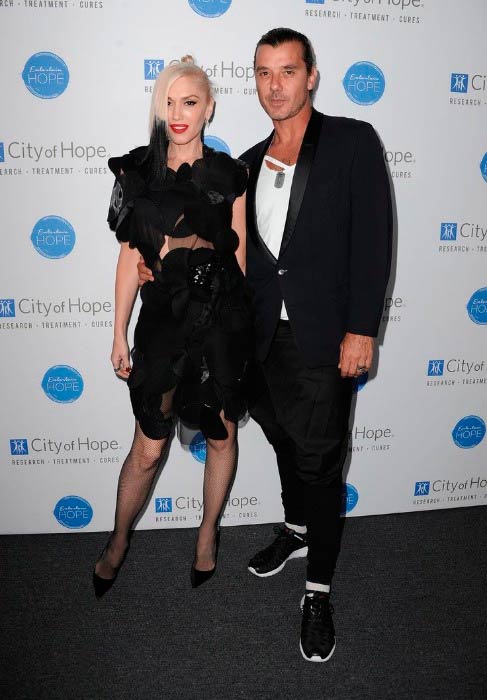 Gavin Rossdale and Gwen Stefani at the City of Hope Spirit of Life Gala in West Hollywood in October 2014