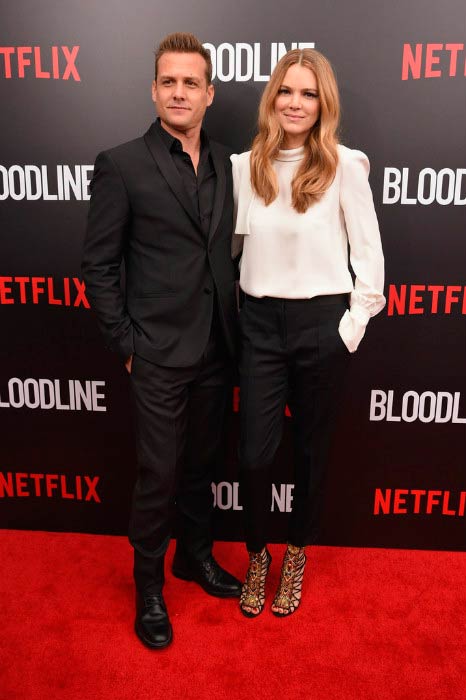 Jacinda Barrett and Gabriel Macht at the Bloodline New York Series premiere in March 2015