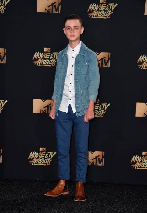 Jaeden Lieberher at the MTV Movie and TV Awards in May 2017