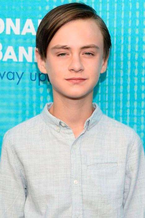 Jaeden Lieberher backstage at the Geffen at Geffen Playhouse in May 2016