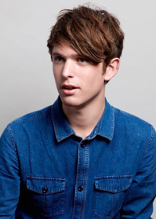 James Blake in a modeling photoshoot in 2015