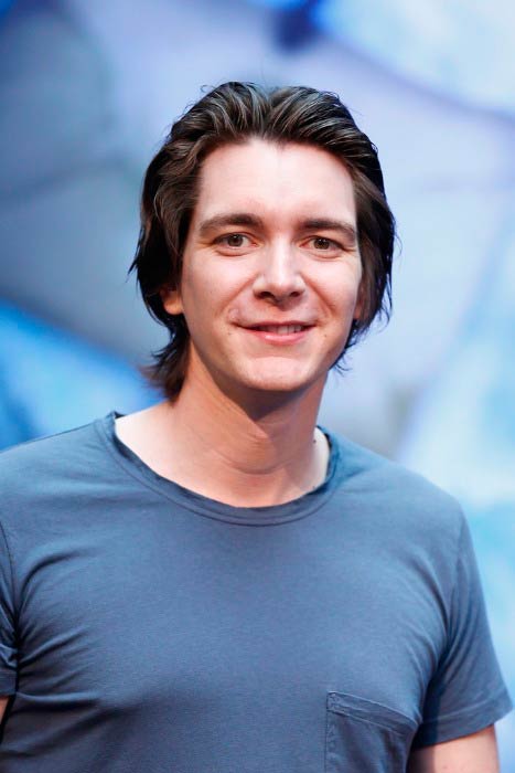 James Phelps at the press conference for the Harry Potter: The Exhibition in April 2014 in Cologne