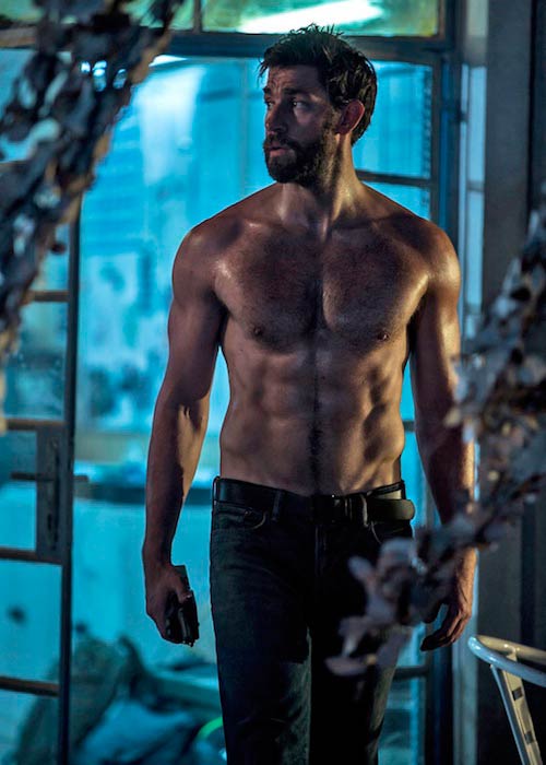 John Krasinski shirtless during a photoshoot organized by Men’s Health magazine for the February 2016 cover