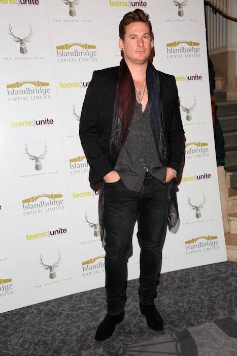 Lee Ryan at a fundraising gala for Teens Unite's The Advent Tale in London on December 9, 2016