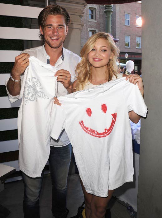 Luke Benward and Olivia Holt at the Variety's Power of Youth in July 2013