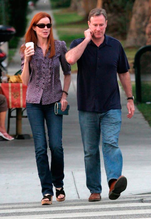 Marcia Cross and Tom Mahoney in Santa Monica in November 2008