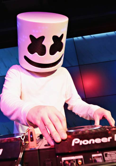 Marshmello at the private concert for SiriusXM listeners in New York City in November 2016