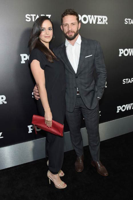 Melissa Fumero and David Fumero at the STARZ Power New York season 3 premiere in June 2016