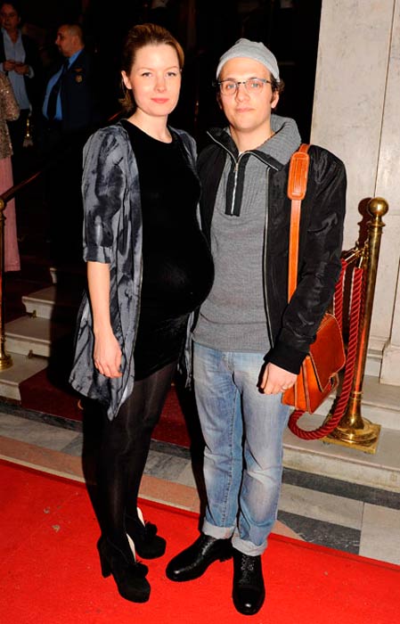 Salem Al Fakir and his pregnant wife Caroline Lavenius at a public event in 2012