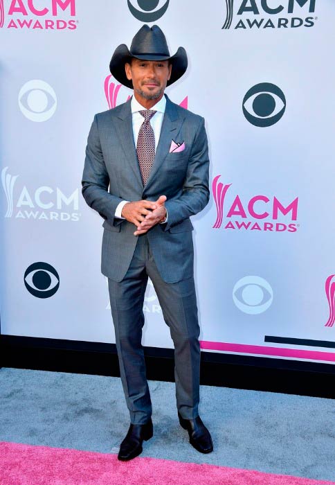 Tim McGraw at the 52nd Academy of Country Music Awards in April 2017