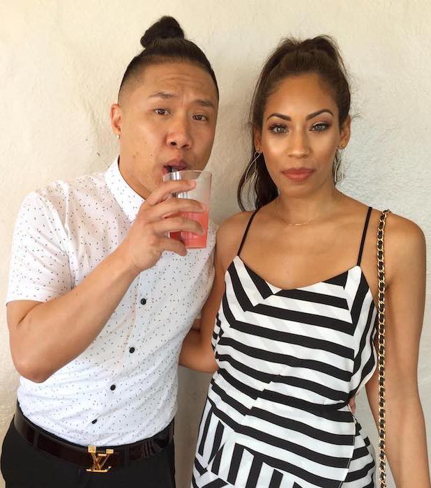 Timothy Delaghetto mit zauberhafter, Ehefrau Chia Habte 