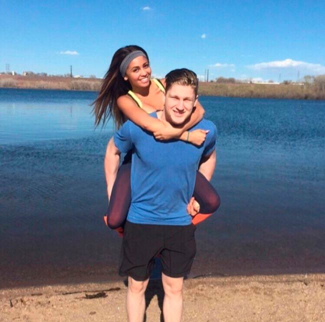 Vanessa Morgan and Nathan MacKinnon in picture shared on social media in 2015