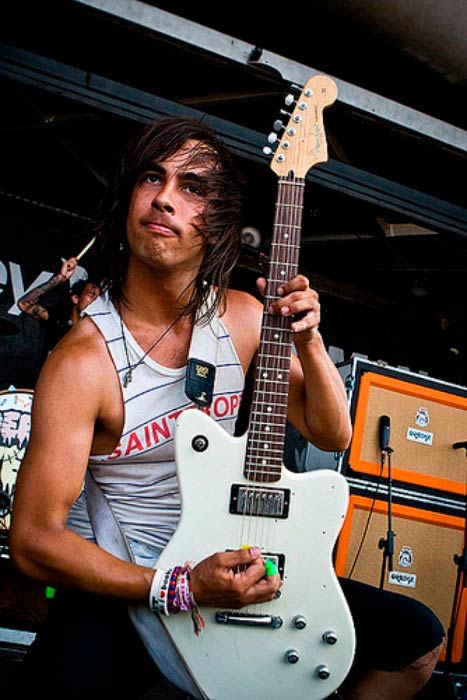 Vic Fuentes performing at his band’s concert