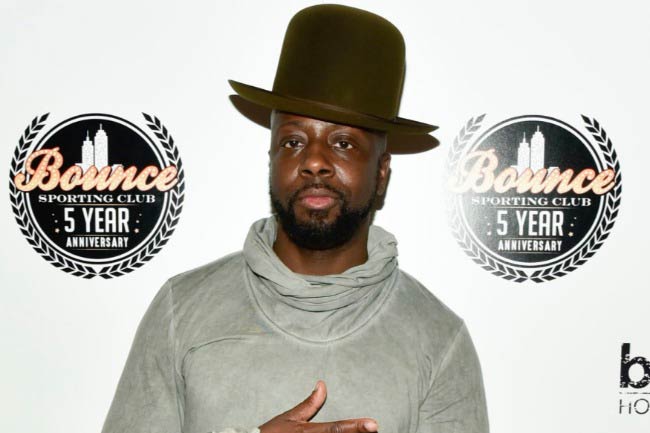 Wyclef Jean at the Bounce Sporting Club Celebrates Its 5th Anniversary event in September 2016