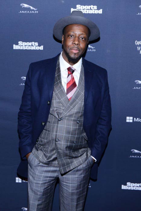 Wyclef Jean at the Sports Illustrated & Jaguar Super Saturday VIP Event in February 2014