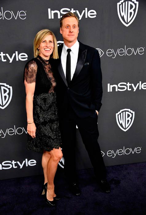    Alan Tudyk con agradable, Esposa Charissa Barton 