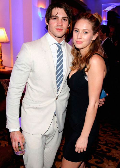 Dylan Penn and Steven R. McQueen at the Help Haiti Home Gala in January 2014