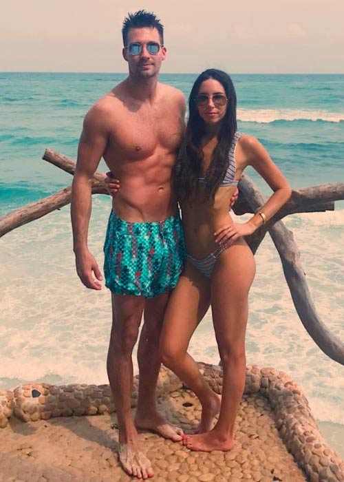 Jen Selter and James Maslow in a picture shared on his Instagram in April 2017