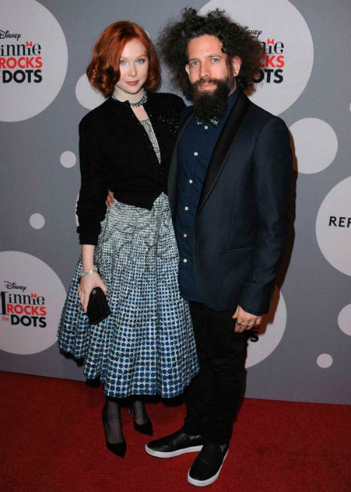 Molly Quinn and Elan Gale at the Minnie Mouse Rocks the Dots Art and Fashion Exhibit in January 2016