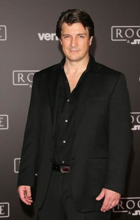 Nathan Fillion at the premiere of Rogue One A Star Wars Story in December 2016