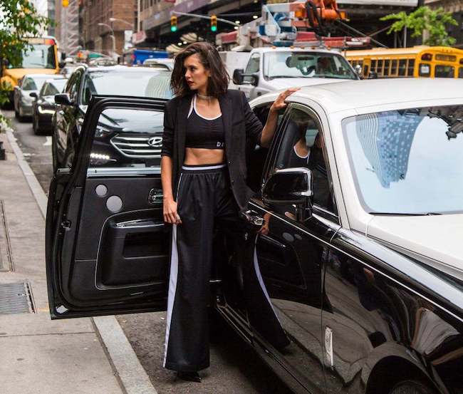 Nina Dobrev during the photoshoot for Donna Karan in New York in May 2017