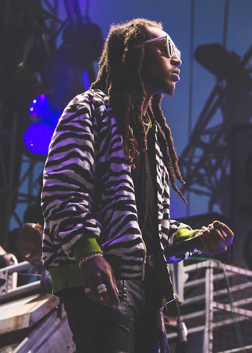 Rapper Takeoff performing at Veld Festival in August 2017