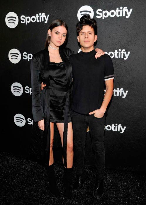 Rudy Mancuso and Maia Mitchell at the Spotify Best New Artist Nominees celebration in February 2017