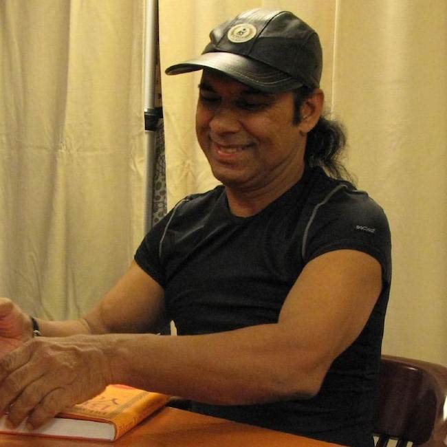 Bikram Choudhury at a book signing event in New York in 2007