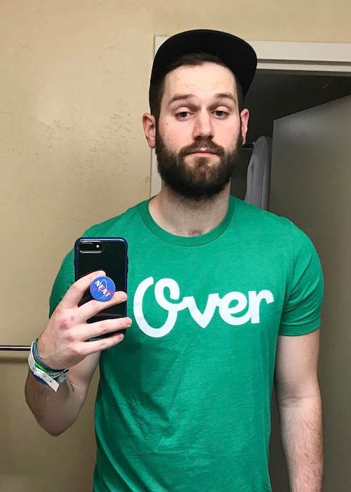 Chris Melberger in an Instagram selfie in May 2017