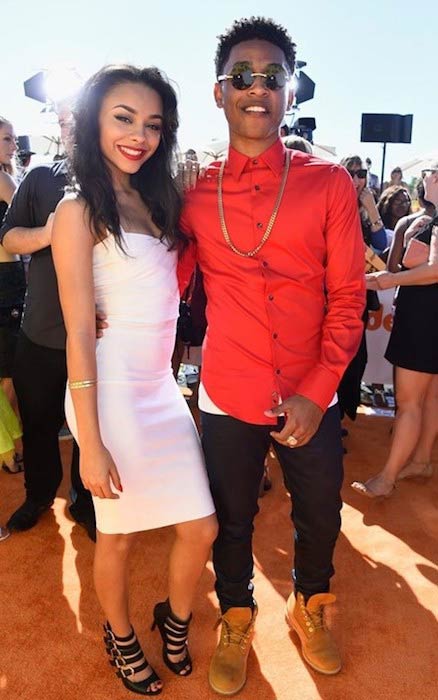 Jacob Latimore and Alix Lapri at 2015 Kids Choice Awards