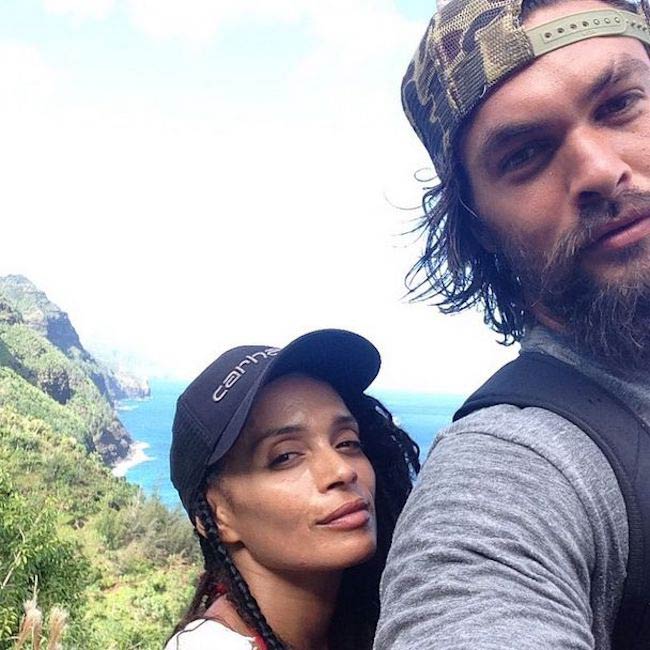 Lisa Bonet and Jason Momoa in a selfie