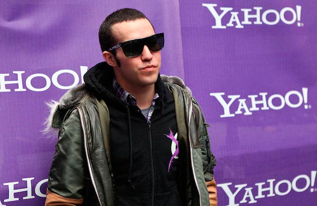 Pete Wentz at Yahoo Yodel in October 2009