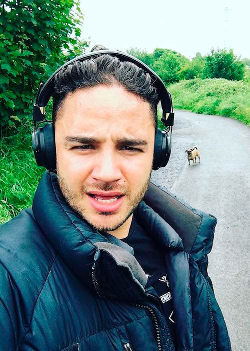 Adam Thomas in an Instagram selfie in May 2017