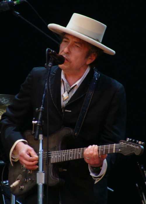 Bob Dylan at the Azkena Rock Festival in June 2010