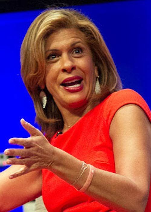 Hoda Kotb during a talk at Virginia Tech in 2016