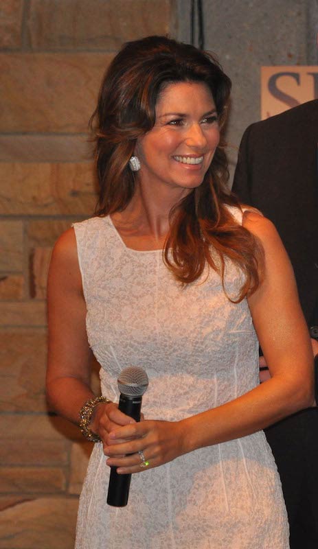 Shania Twain during a press conference in June 2011