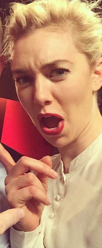 Vanessa Kirby in an Instagram selfie in November 2016