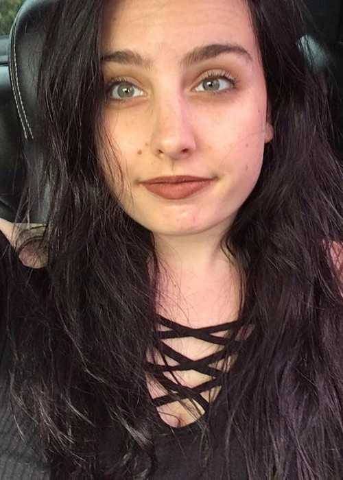Amy Elizabeth Cimorelli in an Instagram Selfie in May 2017