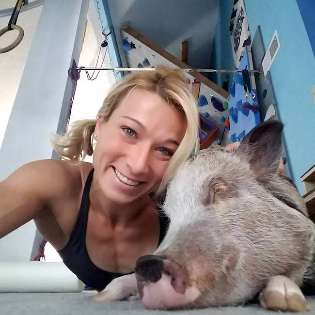 Jessie Graff in an Instagram selfie in August 2017