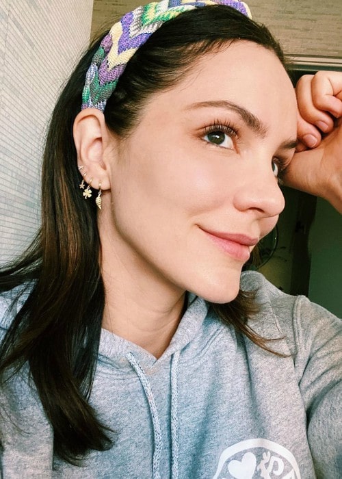 Katharine McPhee in an Instagram selfie as seen in May 2020