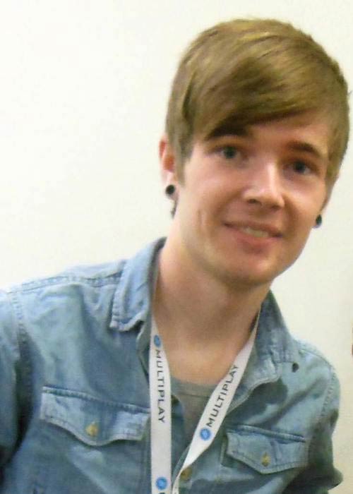 YouTuber Dan Middleton during a convention in 2014