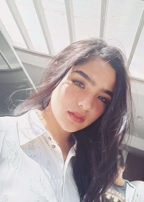 Andrea Brillantes in een Instagram selfie in oktober 2017