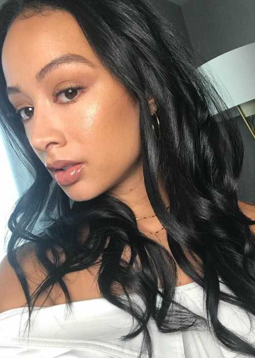 Draya Michele in an Instagram selfie as seen in September 2017